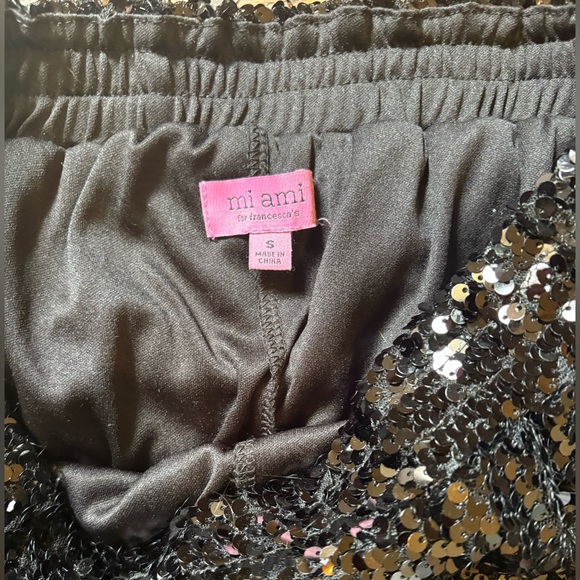 Black sequin pants - Picture 2 of 3